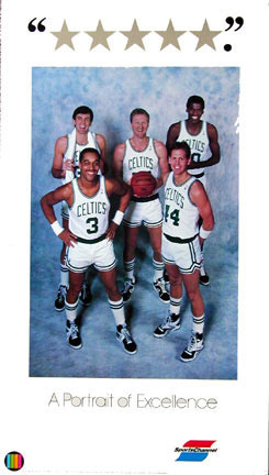 Boston Celtics Starting Five Poster