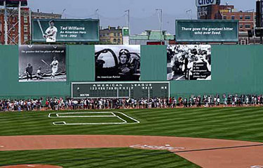 Boston Red Sox Tribute to ted Williams at fenway park photo