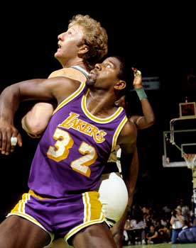 Magic Johnson and Larry Bird