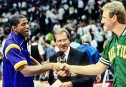 Magic Johnson and Larry Bird