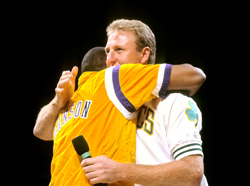 Magic Johnson and Larry Bird