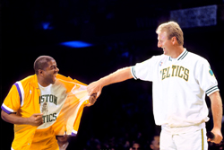 Magic Johnson and Larry Bird