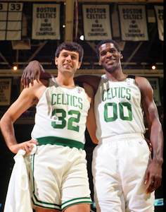 Boston Celtics Robert Parish and Kevin McHale
