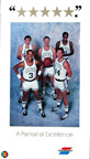 Boston Celtics Starting Five, Larry Bird, Robert parish, Kevin McHale, Danny Ainge and Dennis Johnson